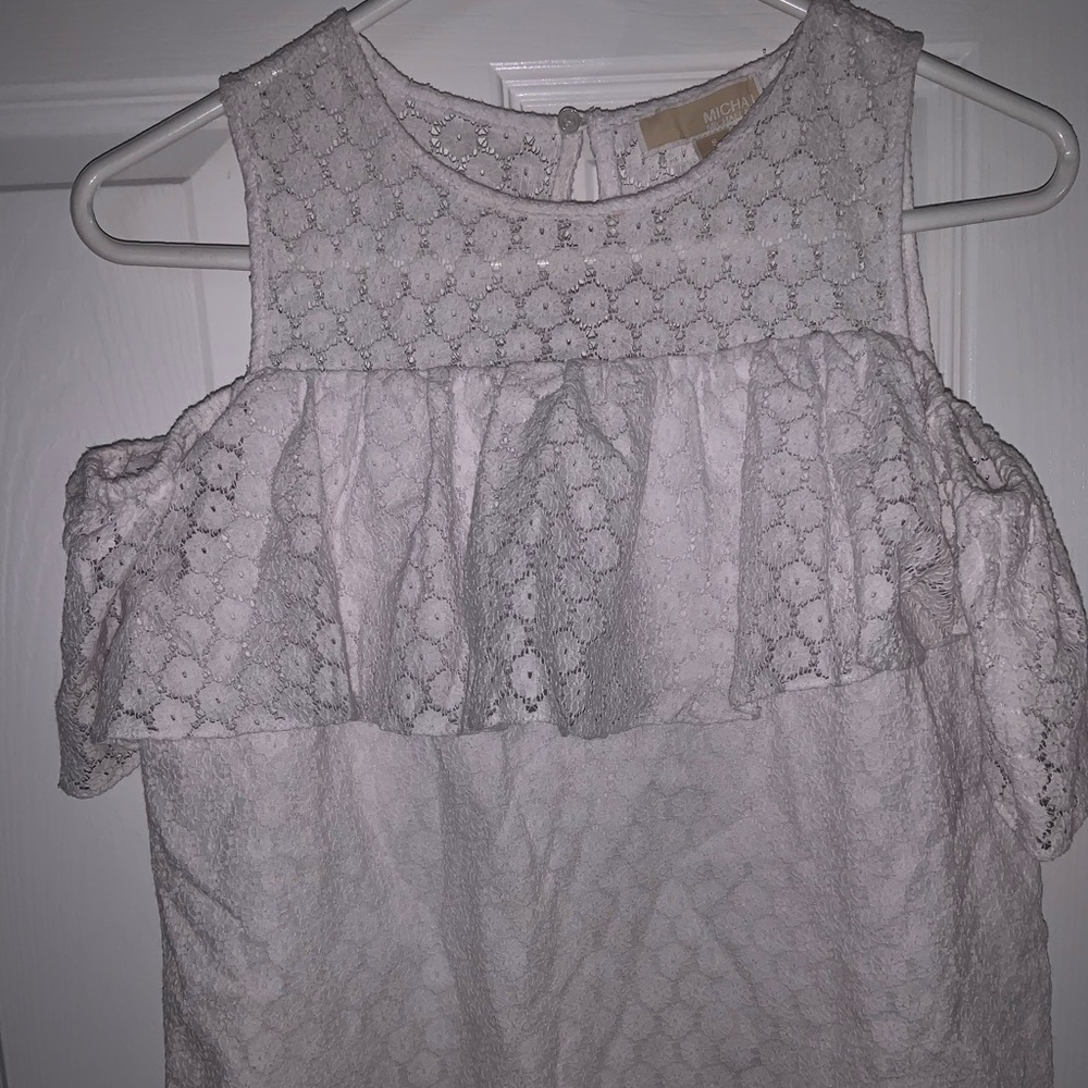 Michael Kors White Off the Shoulder Top